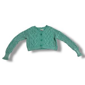 Anthropologie Pilcro Cable Knit Cardigan Sweater Size Medium